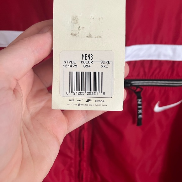 Vintage Nike Jacket / XXL / Red / New With Tags / 90s - Picture 5 of 9
